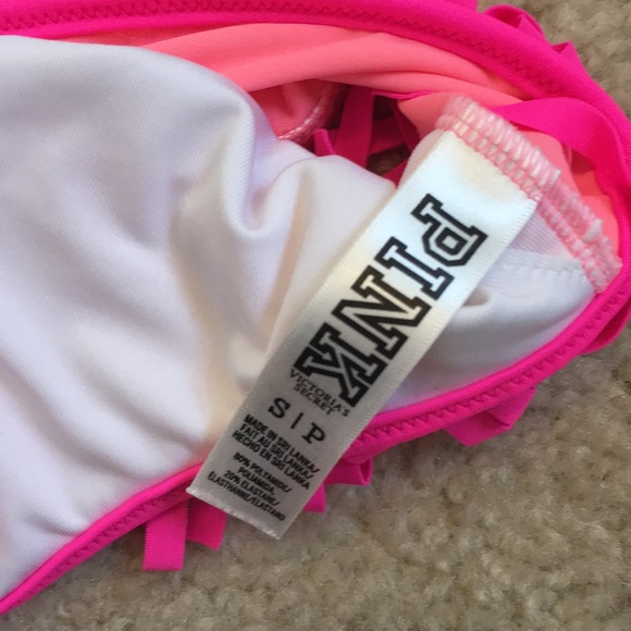 Pink fringe bikini top - Picture 2 of 2
